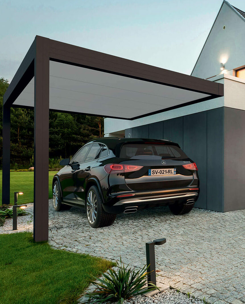 Pergola adossée, carport