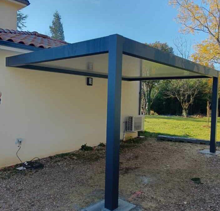 Carport aluminium Volets Thiebauld à Castres – pose sur mesure