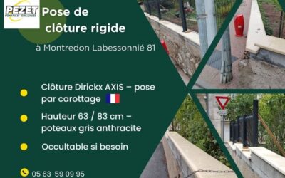 Pose de clôture rigide à Montredon-Labessonnié